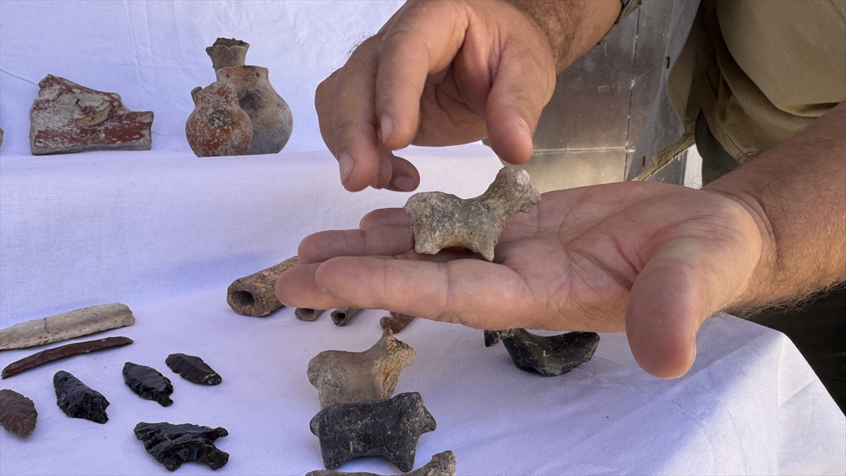 Seydişehir'de  yaklaşık 5 bin yıllık "insan yüzlü" çömlek parçası bulundu - Görsel 4