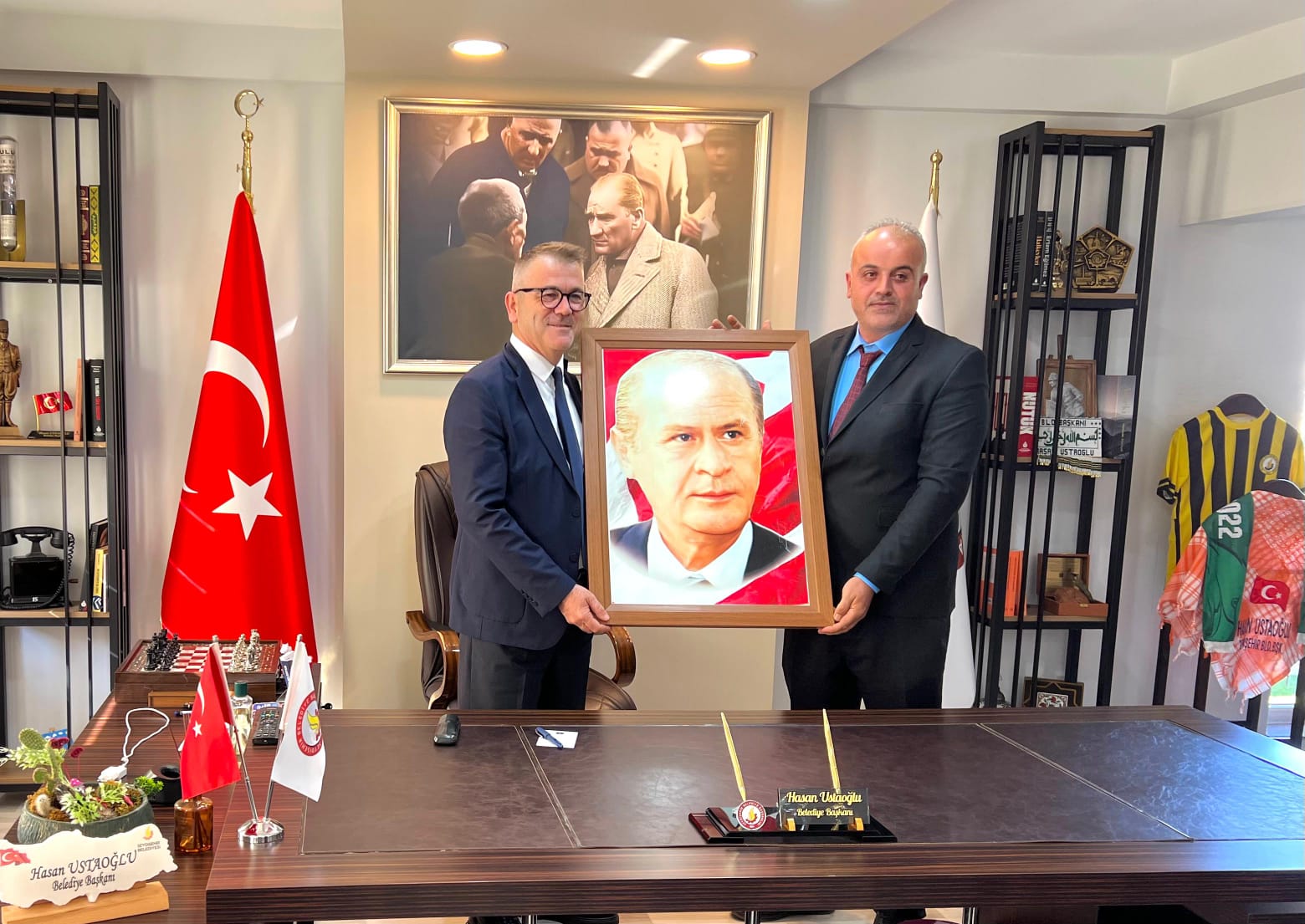 Seydişehir Ülkü Ocaklarından Başkan Ustaoğlu'na  ziyaret  - Görsel 1