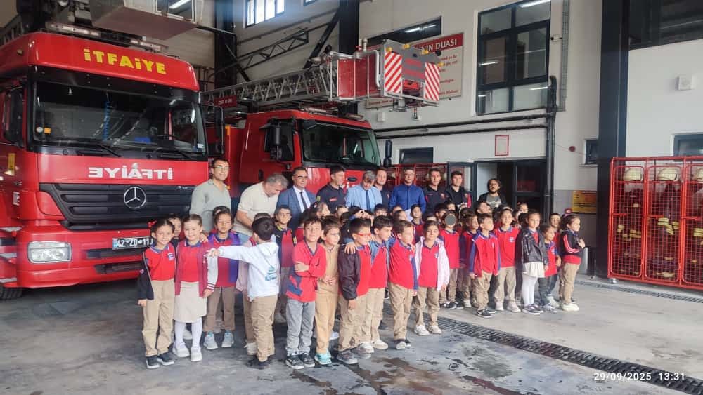 Seydişehir'de Minik Öğrencilerden İtfaiyeye Anlamlı Ziyaret:  - Görsel 1