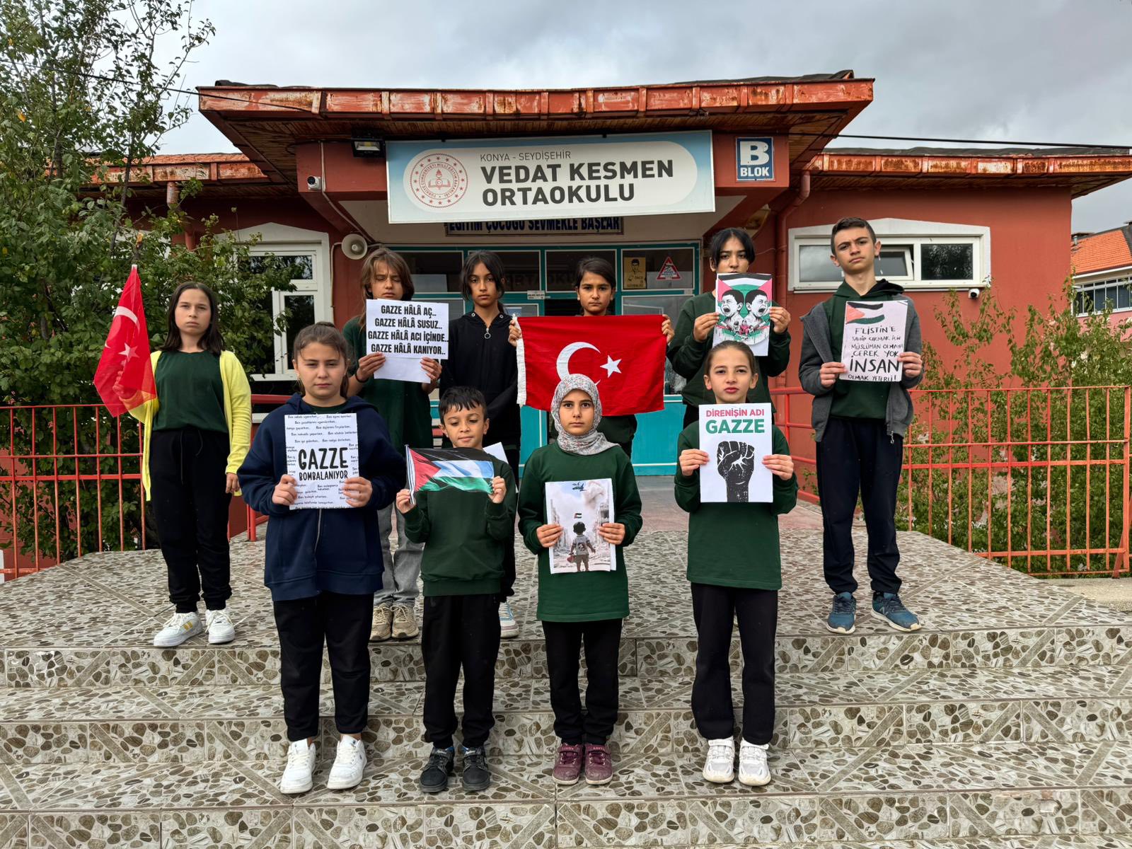 Seydişehir'de Okullardan Ortak Filistin Çağrısı - Görsel 8