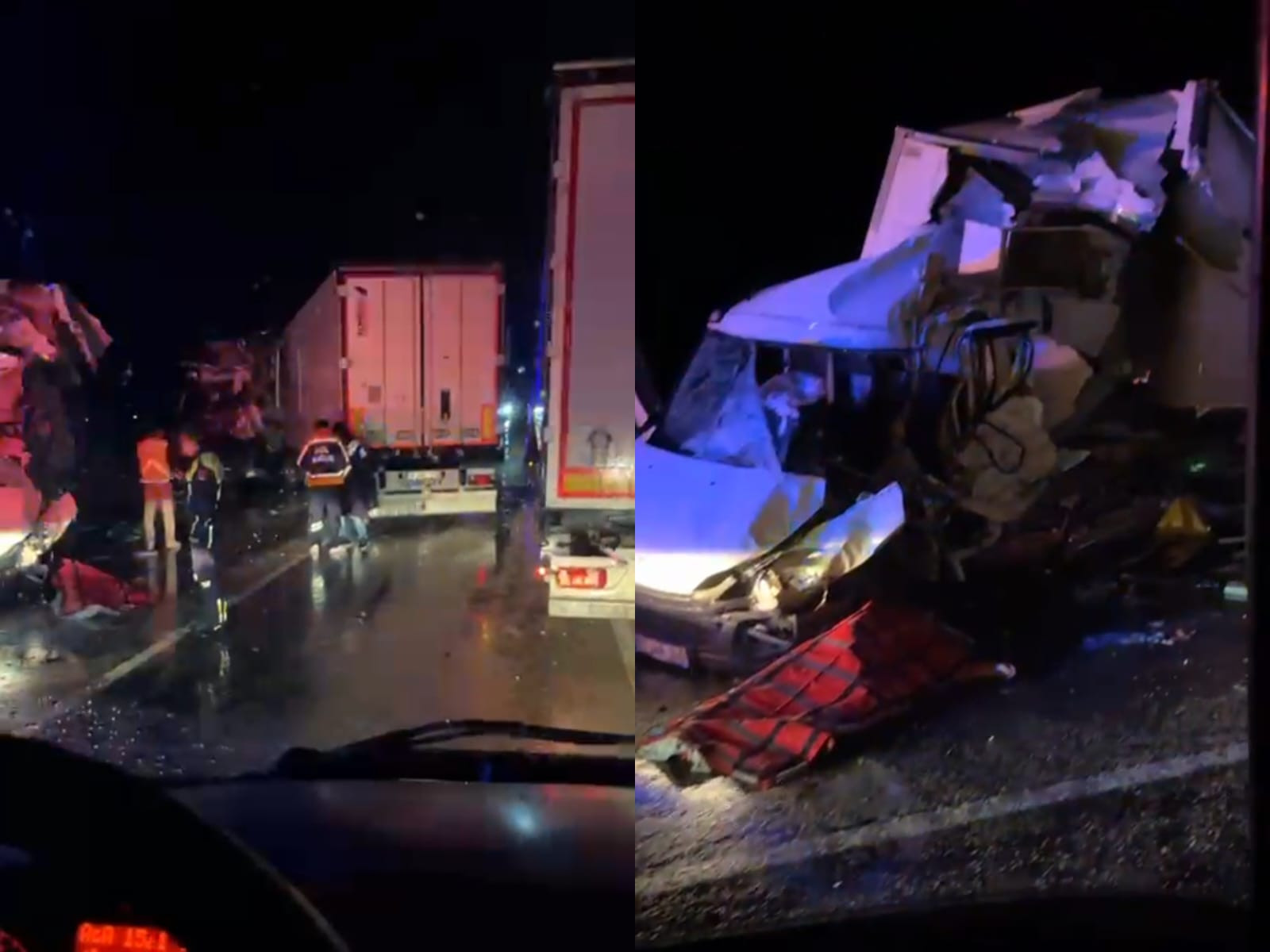 Beyşehirde  tır ile kamyonetin çarpıştığı kazada 1 kişi öldü, 2 kişi yaralandı - Görsel 7