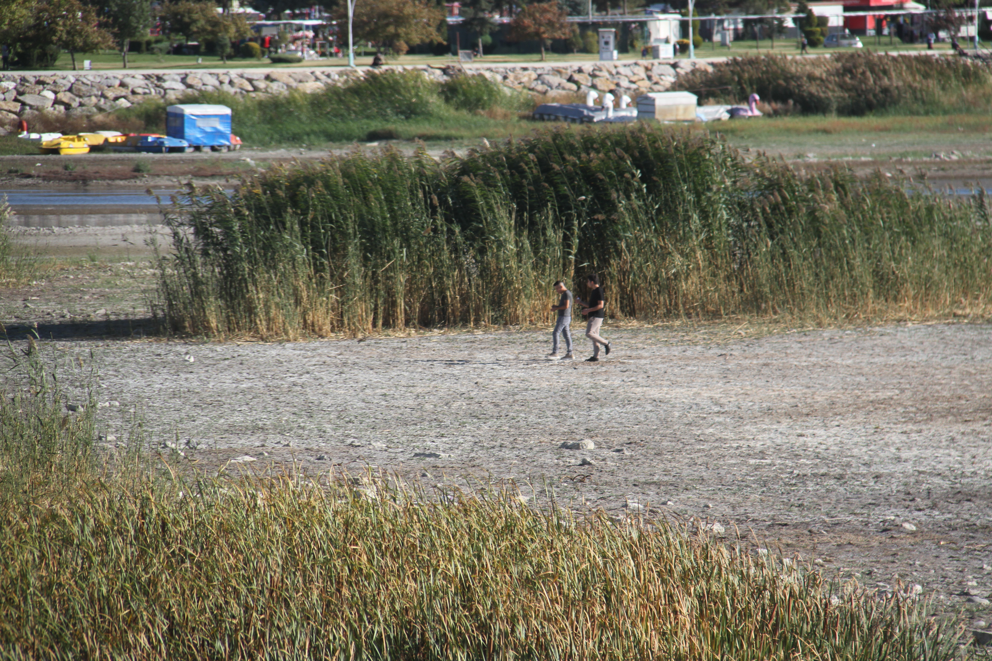 Beyşehir Gölü Kuruyor: Balıkçıların Ağ Attığı Yerlerde İnsanlar Yürüyor - Görsel 1