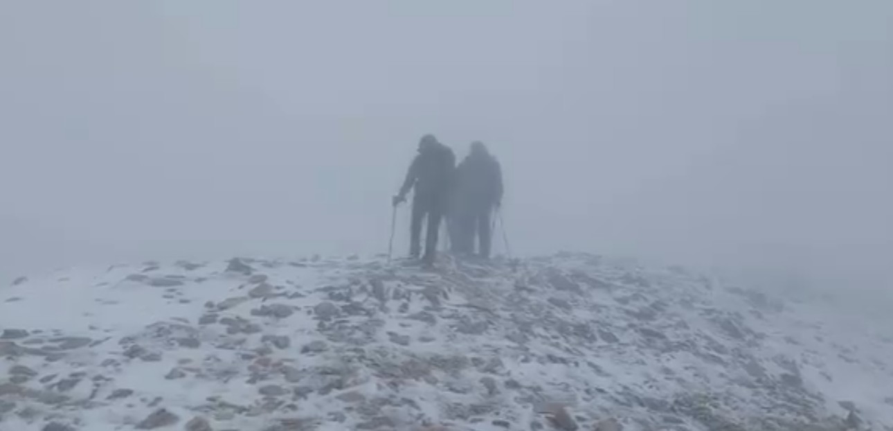 Uludağ'ın zirvesi beyaza büründü - Görsel 1