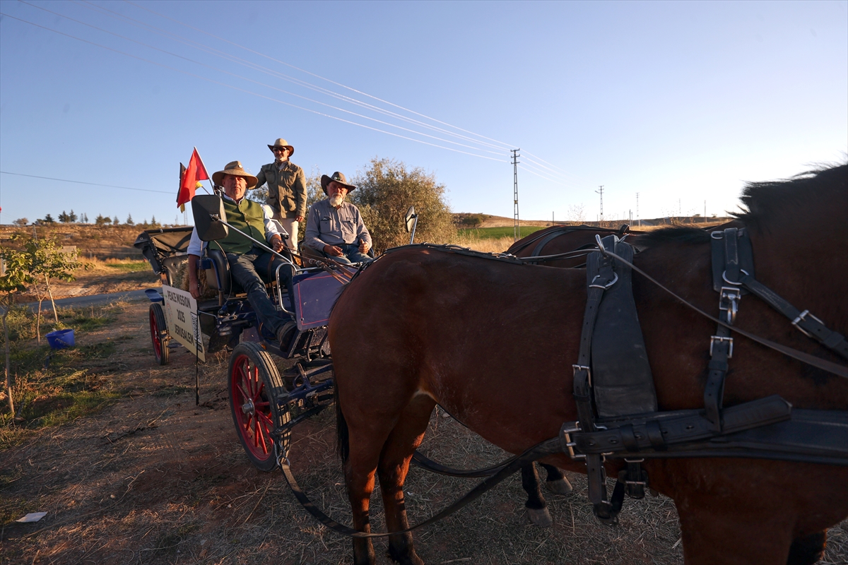 KONYA - Almanya'dan Kudüs'e faytonla giden aktivistler Gazze'deki ateşkesten mutlu - Görsel 4