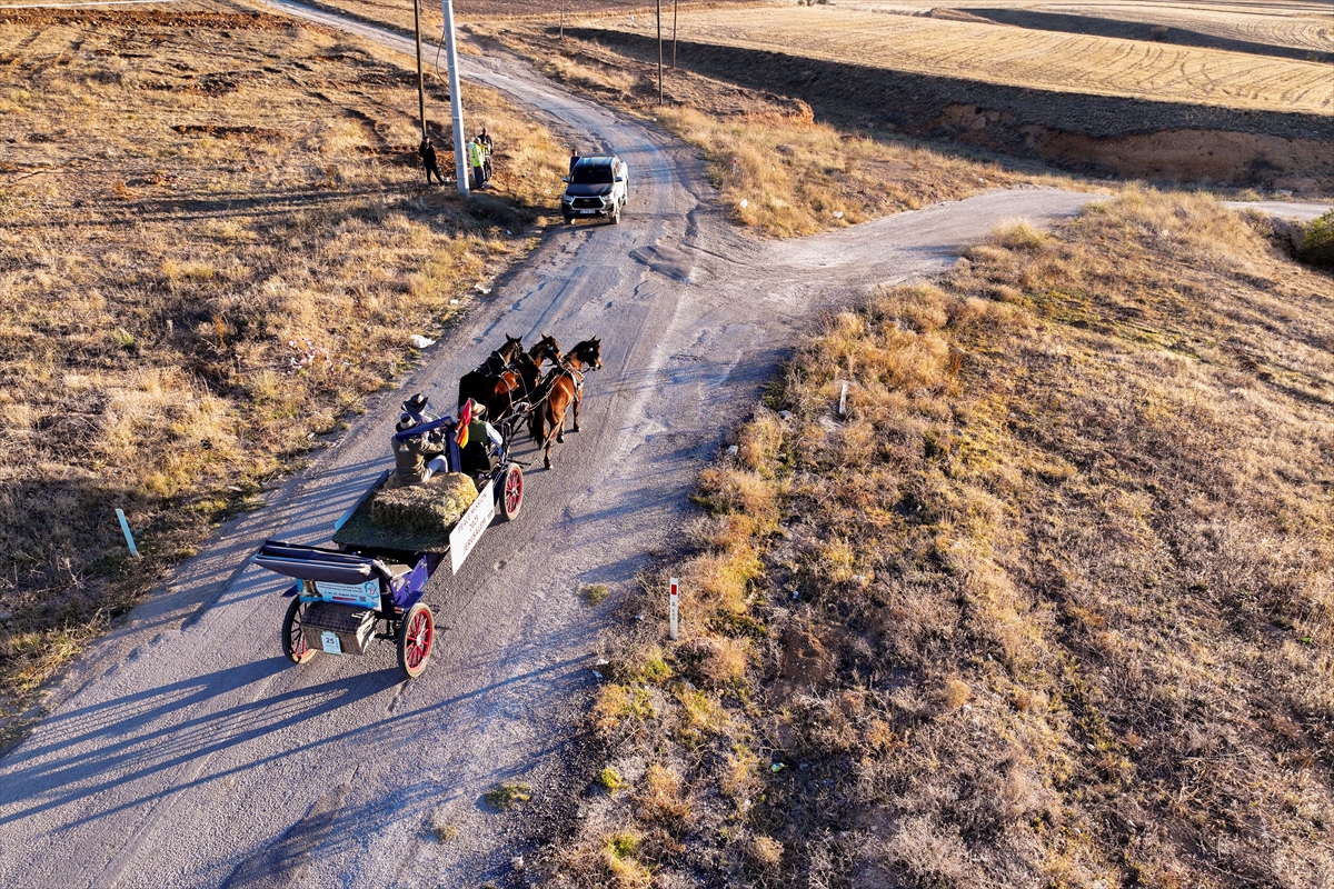 KONYA - Almanya'dan Kudüs'e faytonla giden aktivistler Gazze'deki ateşkesten mutlu - Görsel 14