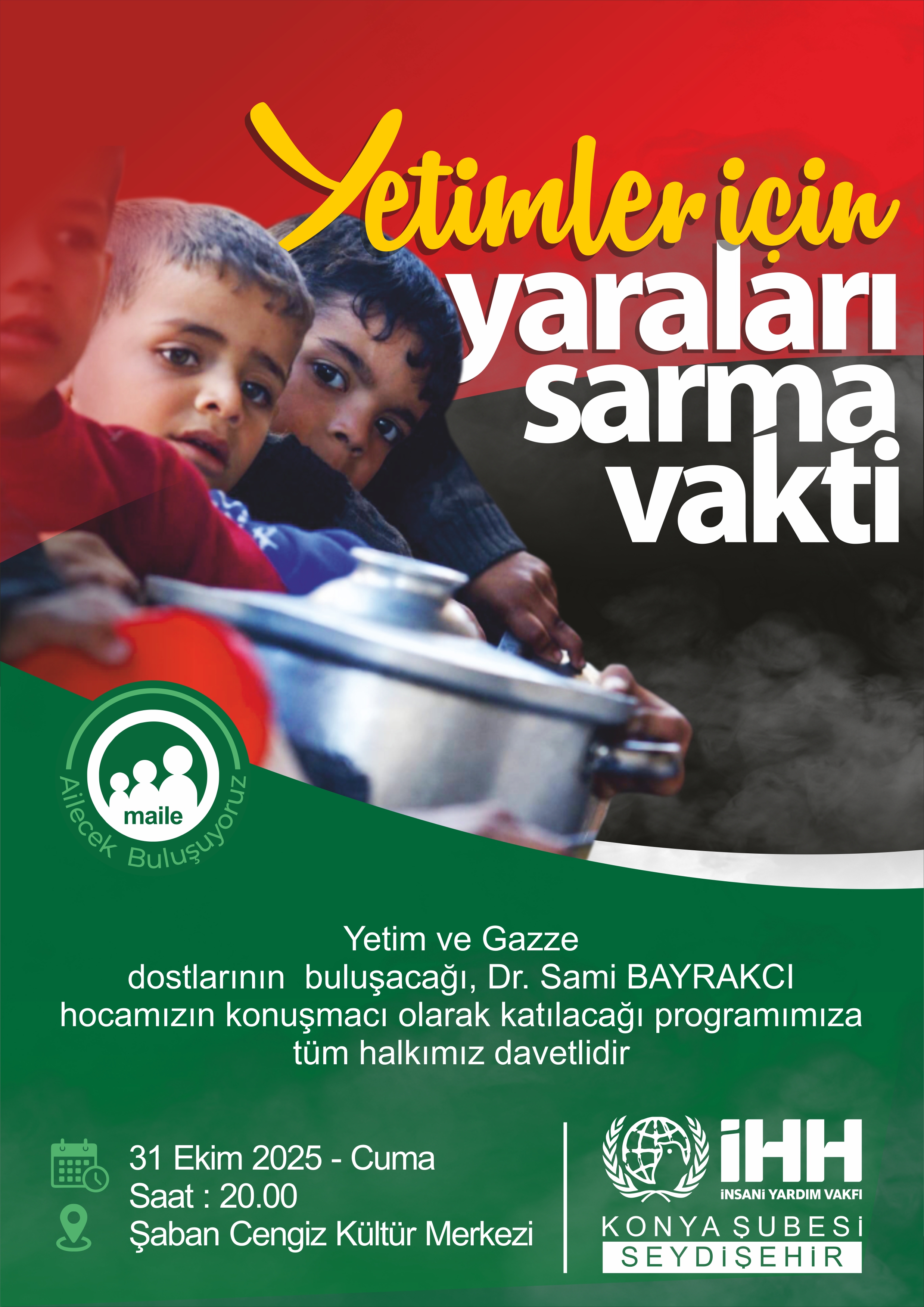 Seydişehir İHH, Gazze’deki Yetimler İçin Harekete Geçti: “Yaraları Birlikte Saralım” - Görsel 1