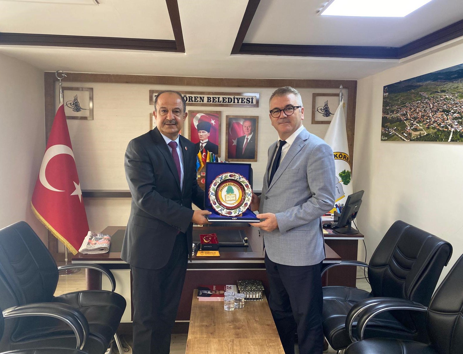 BAŞKAN USTAOĞLU’NDAN BÖLGE BELEDİYE BAŞKANLARINA ZİYARET  - Görsel 1