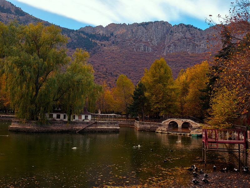 Seydişehir'in Saklı Cenneti Kuğulu Tabiat Parkı, Sonbaharın Tüm Renklerine Büründü FOTOHABER - Görsel 3
