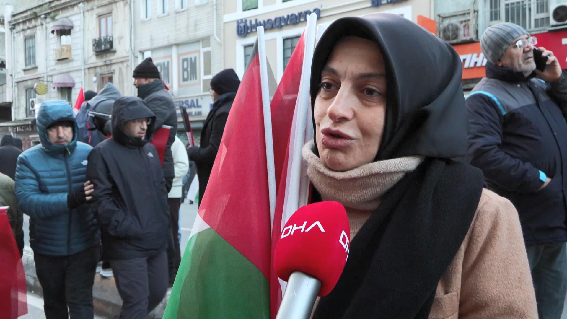 İstanbul - İstanbul'da 'Büyük Gazze Yürüyüşü - Görsel 17