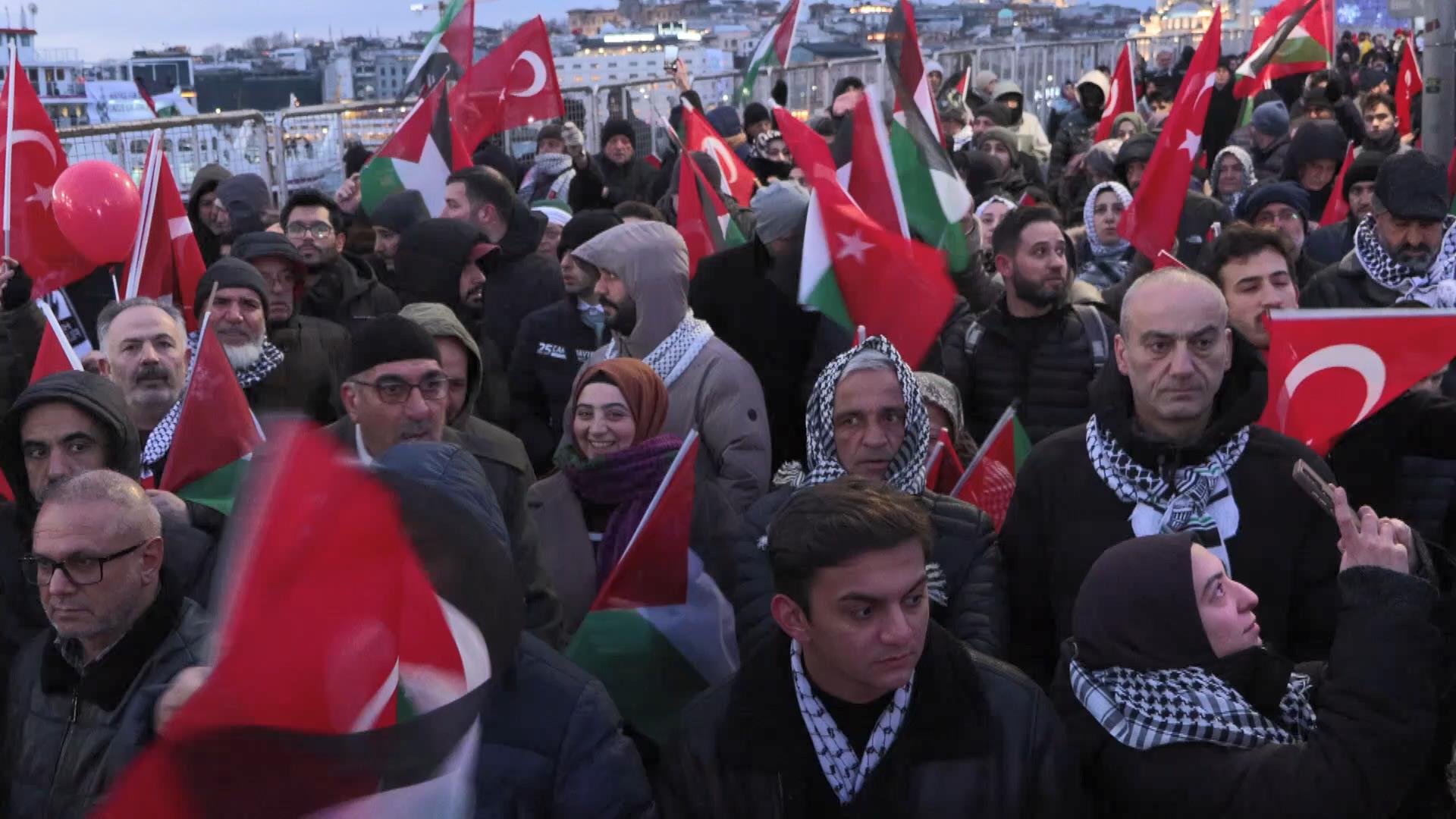 İstanbul - İstanbul'da 'Büyük Gazze Yürüyüşü - Görsel 18