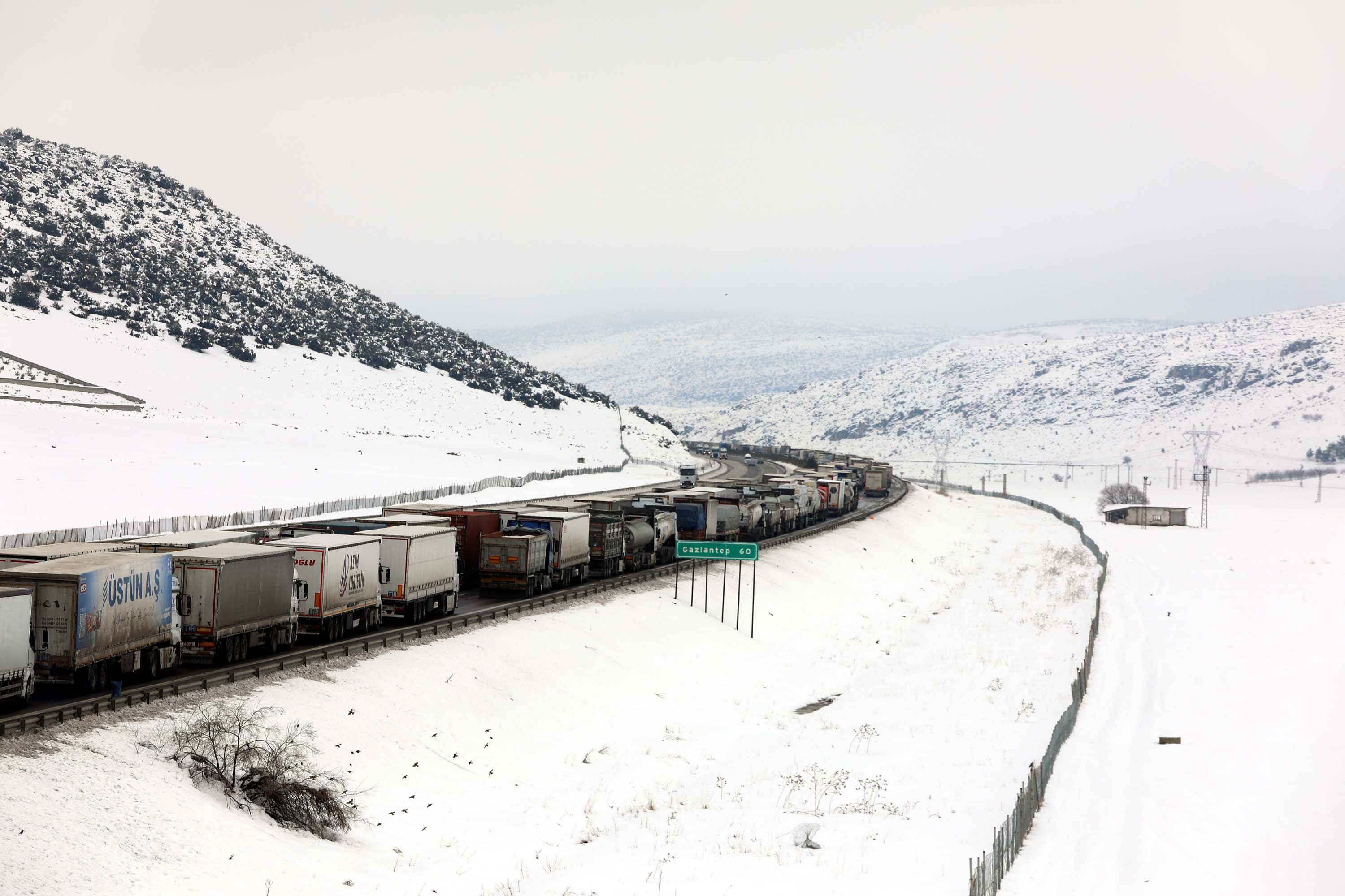 Gaziantep- TAG otoyolunda kilometrelerce araç kuyruğu  - Görsel 6