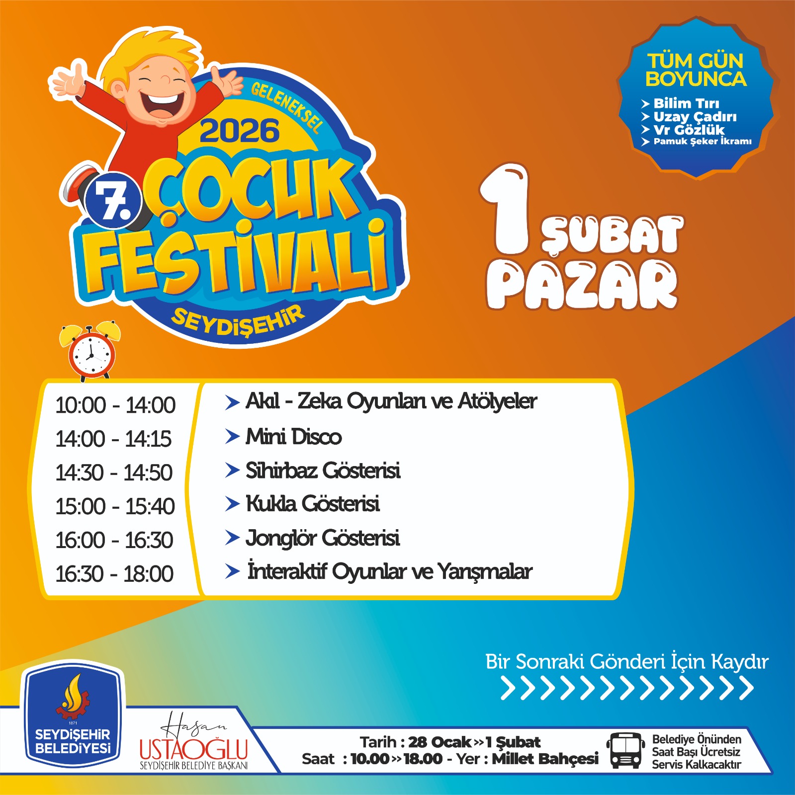 7. GELENEKSEL SÖMESTR ÇOCUK FESTİVALİ BAŞLIYOR - Görsel 4