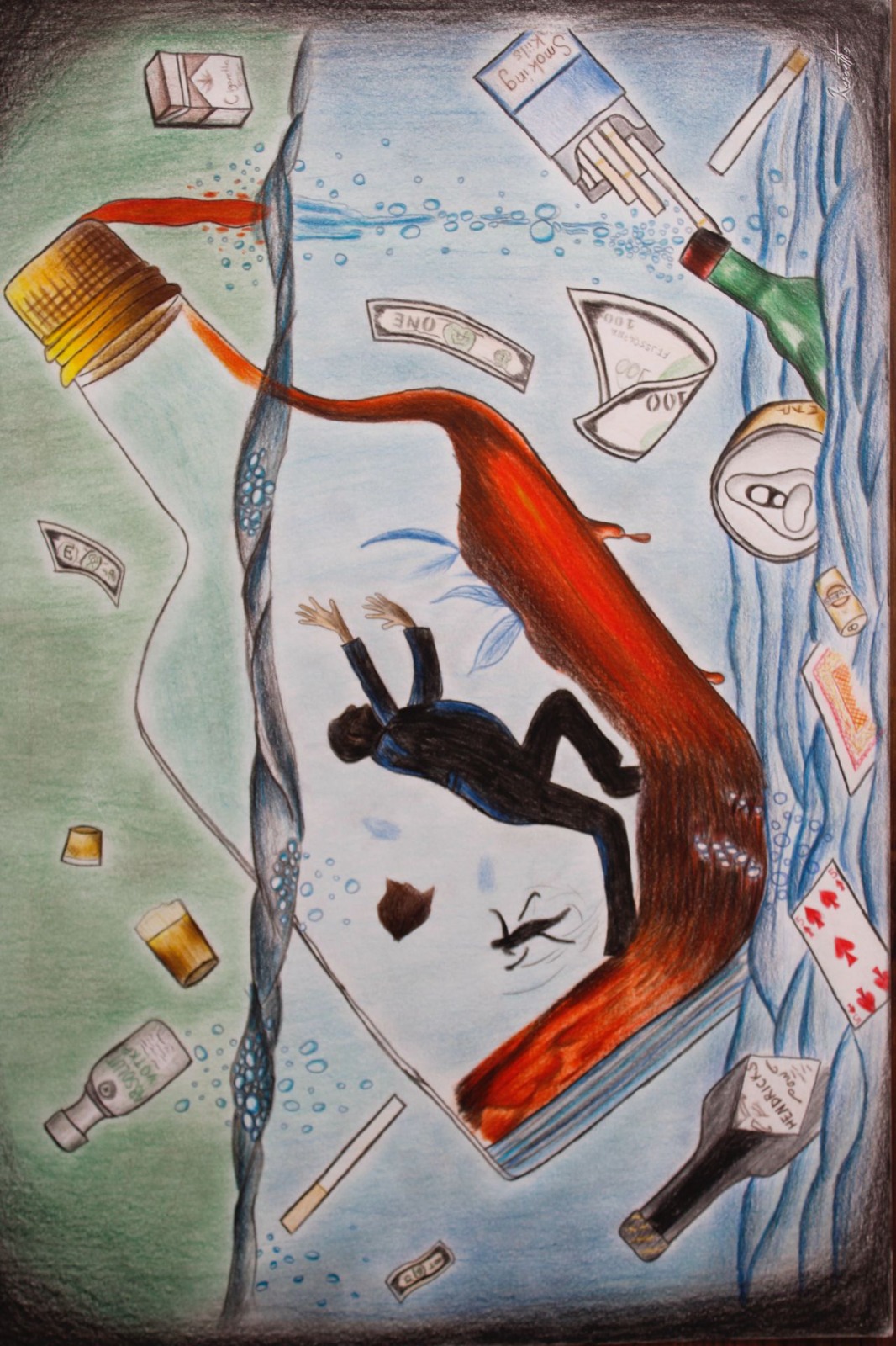  Seydişehir Sağlık Hizmetleri Meslek Yüksekokulumuzda “Bağımlı Olma, Hayata Bağlan” Resim Sergisi Açıldı - Görsel 4