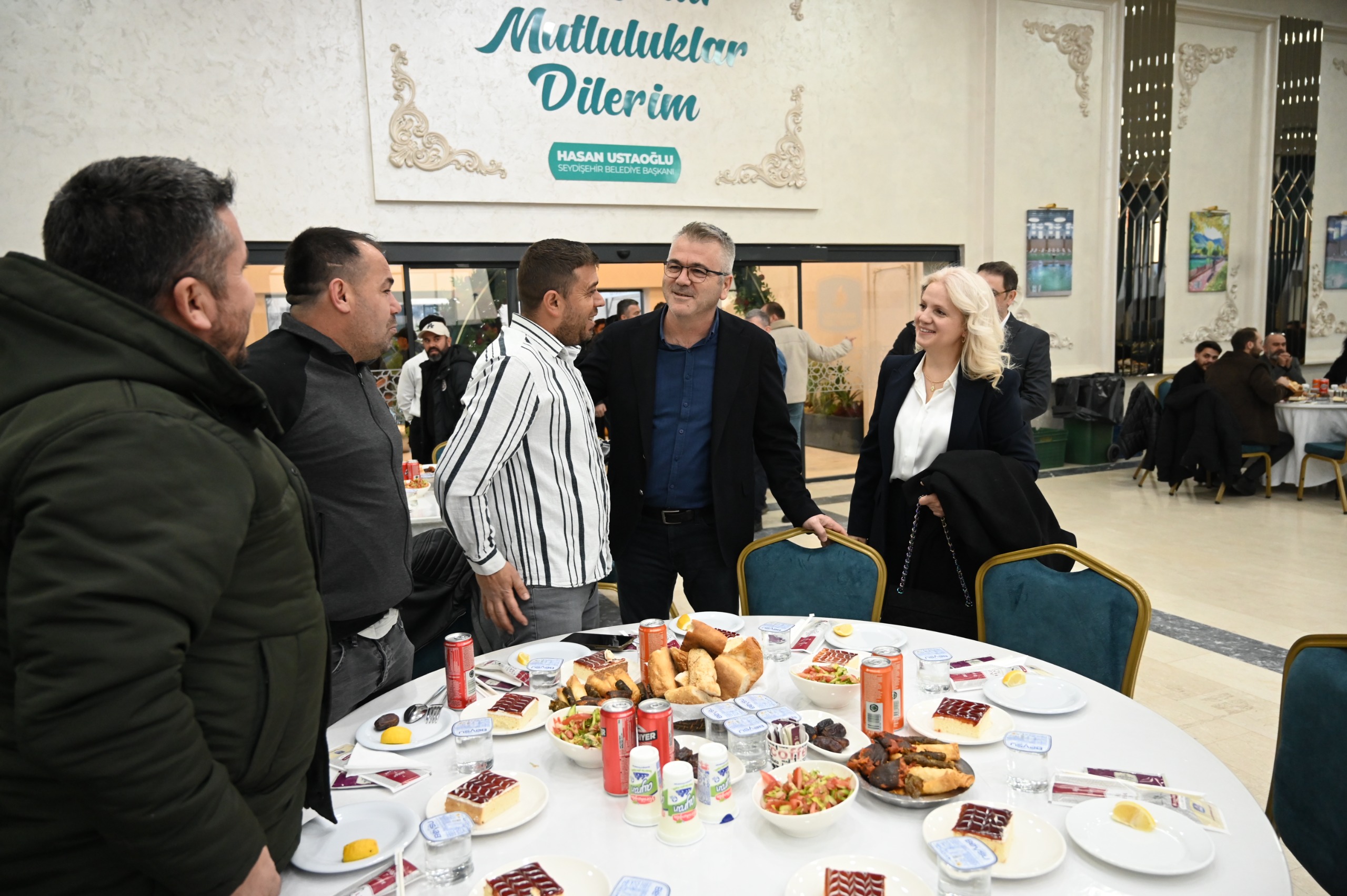 BAŞKAN USTAOĞLU ÇALIŞMA ARKADAŞLARIYLA BULUŞTU  - Görsel 1