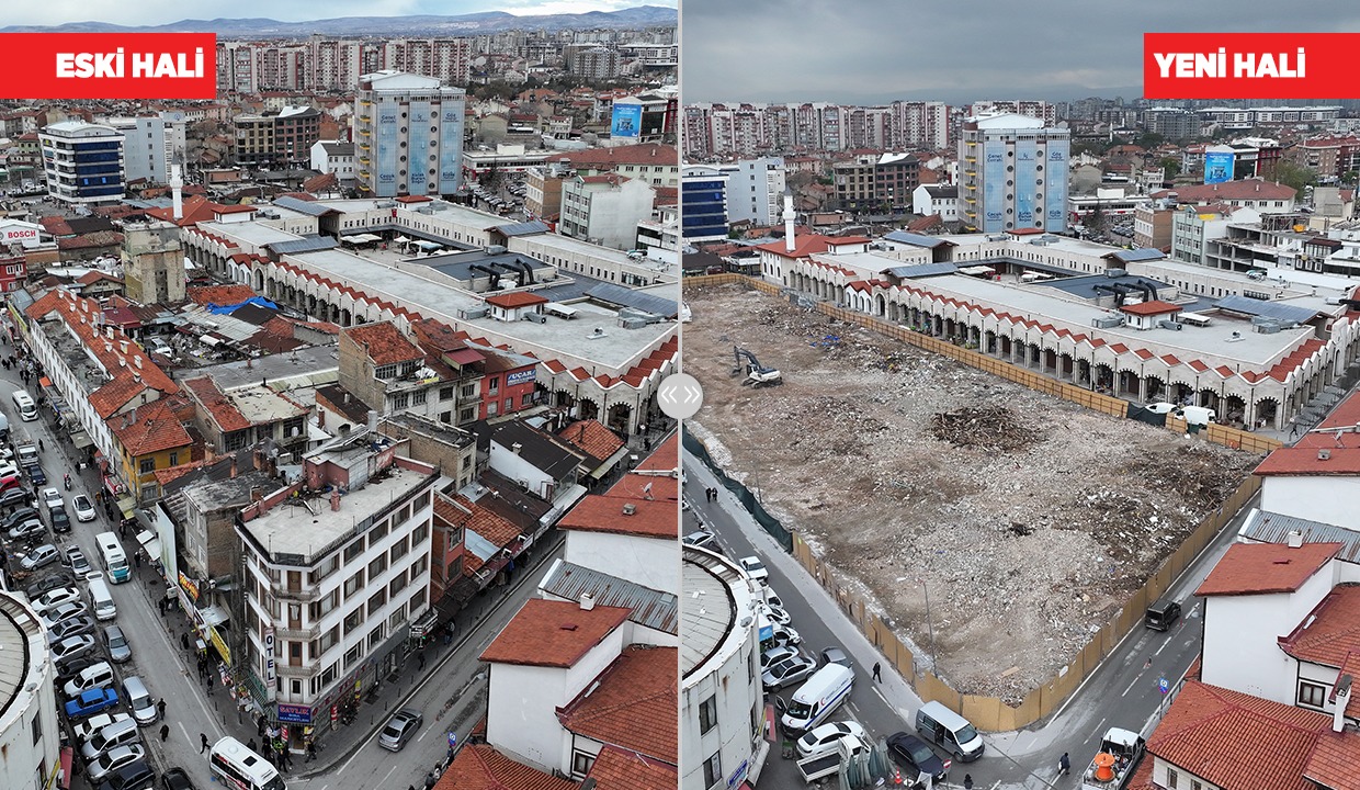 BAŞKAN ALTAY, KONYA’YA DEĞER KATACAK DÖNÜŞÜMDE FİZİKİ ÖMRÜNÜ TAMAMLAMIŞ BİNALARIN YIKIM ÇALIŞMASININ TAMAMLANDIĞINI AÇIKLADI - Görsel 4