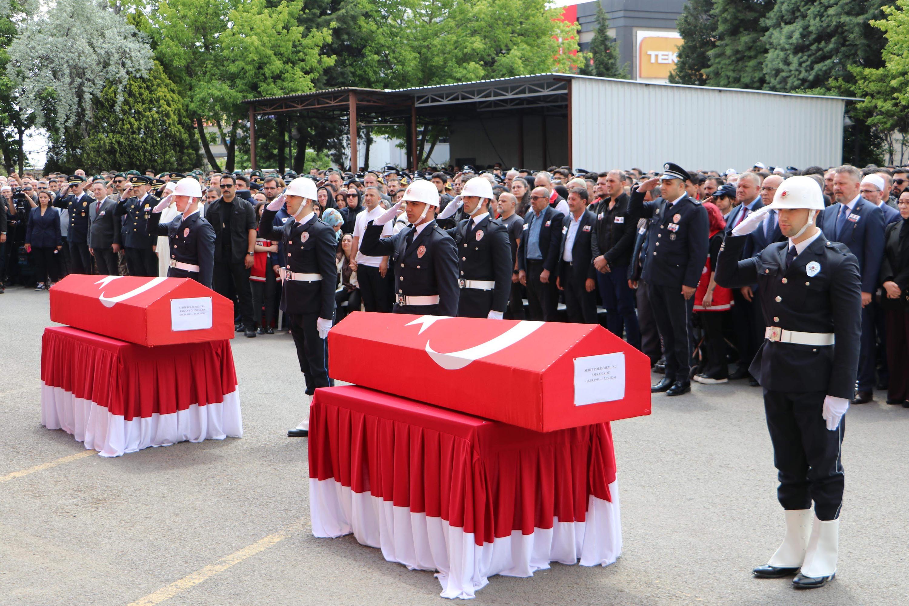 Tekirdağ'da şehit 2 polis memuru için tören - Görsel 9