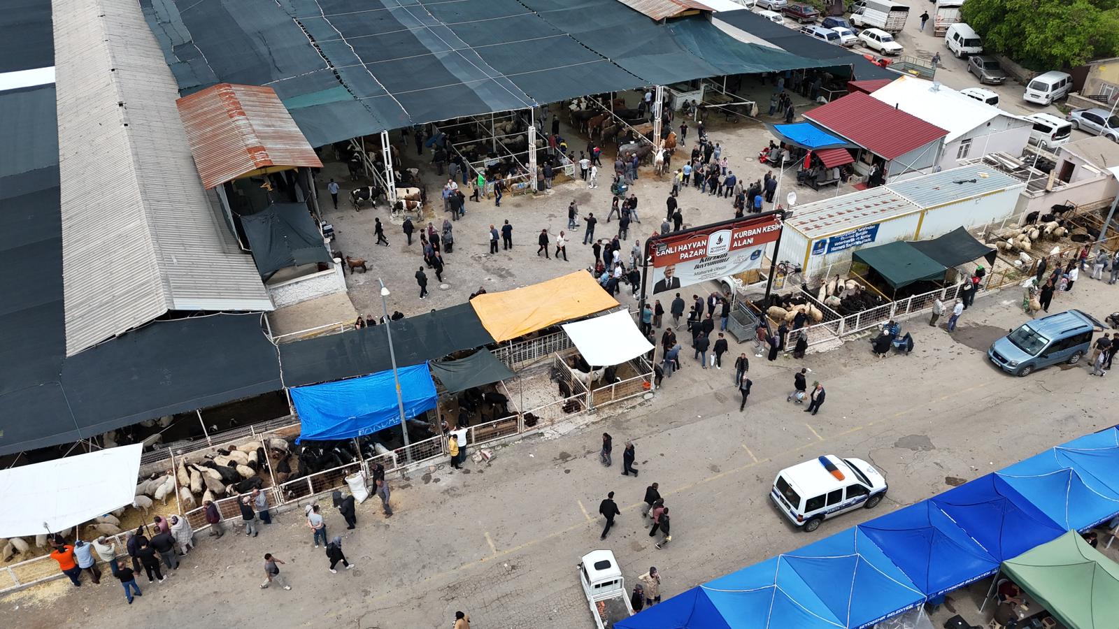 SEYDİŞEHİR CANLI HAYVAN PAZARINDA ARİFE YOĞUNLUĞU: PAZARLIKLAR SON DAKİKAYA KALDI! - Görsel 2
