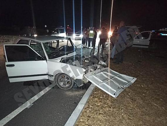 Seydişehir'de Trafik kazası 4  yaralı