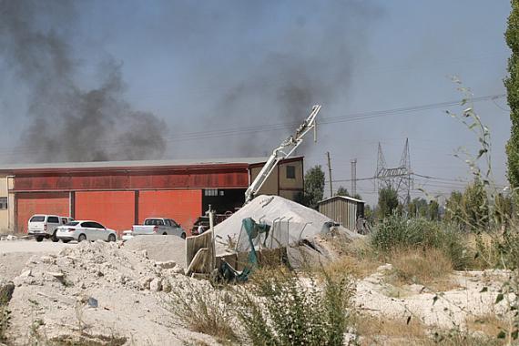 Seydişehir Hafif  sanayi bölgesinde  yangın