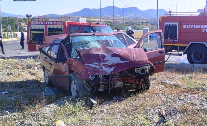 Seydişehir Konya yolunda  trafik kazası 6 yaralı