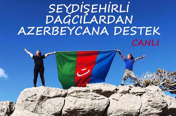 Seydişehirli Dağcılardan Azerbaycan'a destek